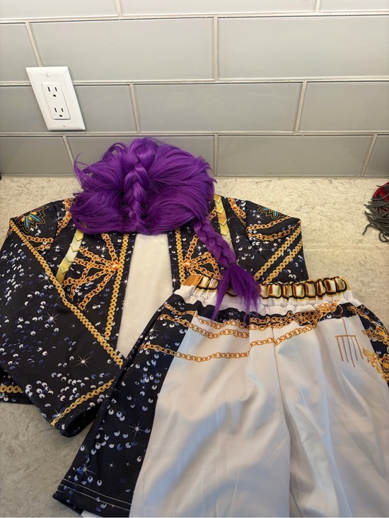 Other - Girls Lg K-pop Demon Hunters Rumi Costume with Purple Wig